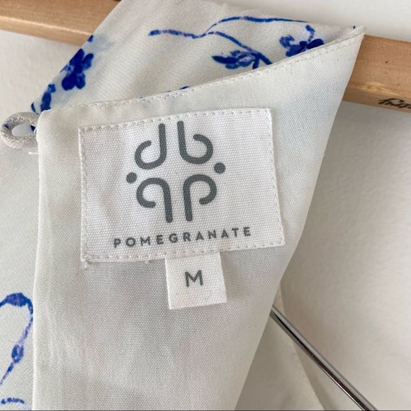 NWOT Lucky Brand Pomegranate Crepe Tiered Midi Dress - Picture 3 of 13